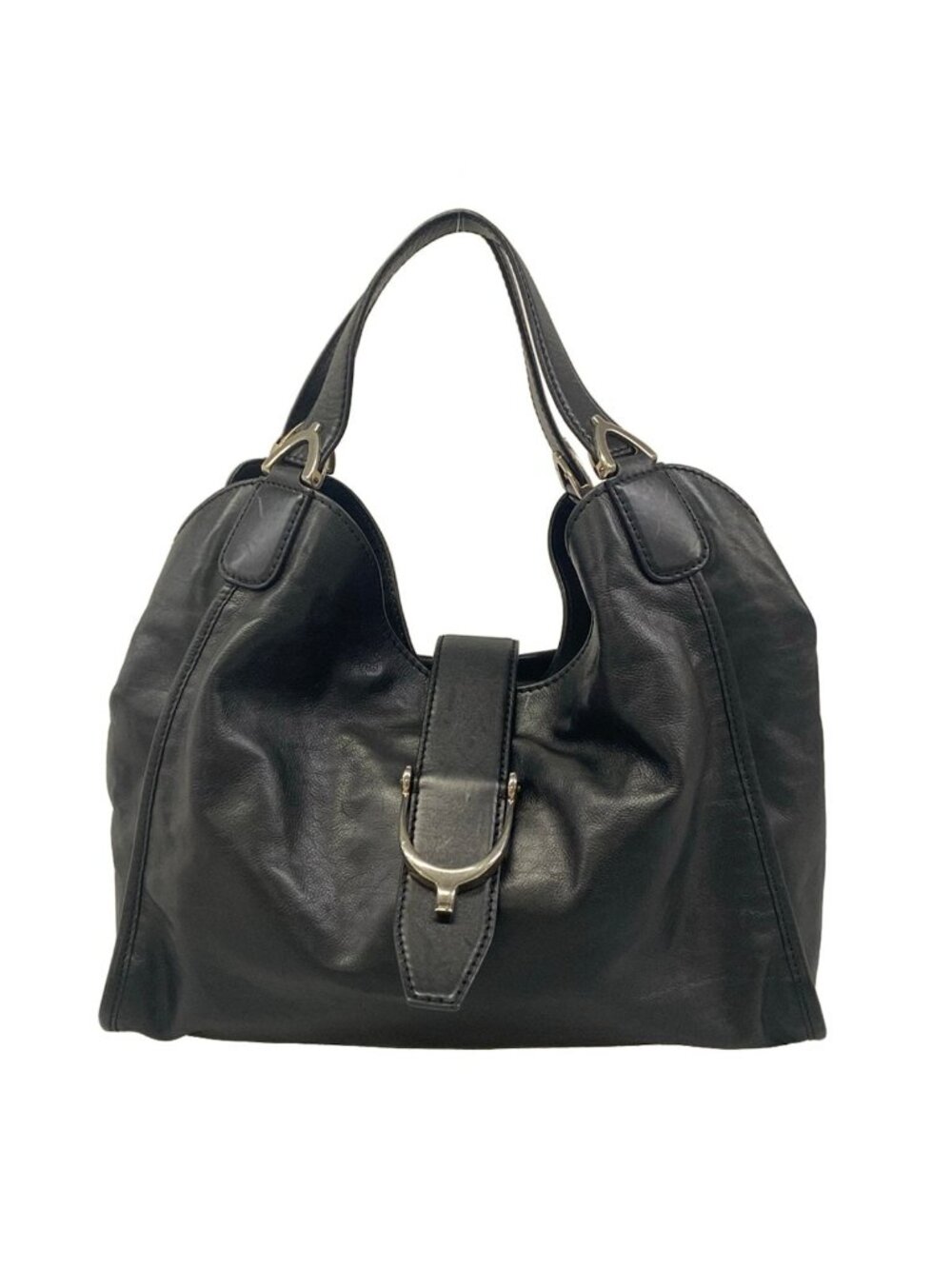 Gucci Shoulder Bag Soft Stirrup Black